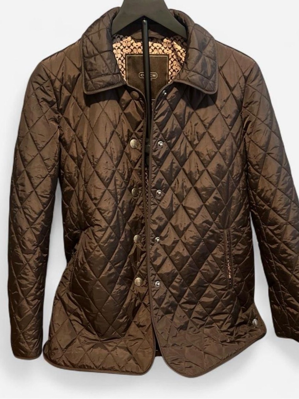 Coach Brown Quilted Lightweight Men's Jacket